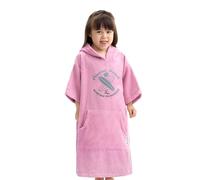 HOMELEVEL Poncho de baño para niños - Toalla cerrada de algodón con capucha y bolsillo para niña o niño de 10 a 13 años - Surf playa camping