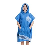 HOMELEVEL Poncho de playa para niños - Toalla cerrada con capucha y bolsillo para baño playa camping piscina - Para niña niño niños adolescentes