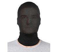 HOMELEX 1 máscara de cara completa hueca transpirable para la piel de Halloween, capucha de elastano para tela unisex, cuadrícula, M