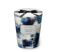 HomeLights Vela en frasco grande | Velas perfumadas de larga duración de un mecha, vela de cera de soja natural de 6.7oz para el hogar, con diseño minimalista escandinavo, brisa costera
