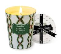 HomeLights Velas de 1 mecha para el hogar Vela de mezcla de cera de soja de 6.7oz con fragancia duradera, Decoración del hogar rústica y moderna y regalos de inauguración, Galletas navideñas