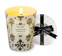 HomeLights Velas de cera de soja para el hogar: velas perfumadas de 1 mecha con aroma a lavanda y vainilla, ideal para fiestas, relajantes, texturas naturales bohemias, 6.7oz