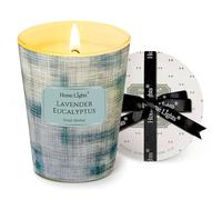 HomeLights Velas de cera de soja para el hogar Velas perfumadas de una mecha con aroma a lavanda y eucalipto, ideal para fiestas, con un diseño minimalista escandinavo relajante, 6.7oz