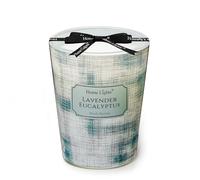 HomeLights Velas de cera de soja para el hogar Velas perfumadas de una mecha con aroma a lavanda y eucalipto, ideal para fiestas, con un diseño minimalista escandinavo relajante, 6.7oz