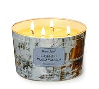 HomeLights Velas perfumadas para mujer y hombre, frascos de 18oz, aromaterapia, vela de 4 mechas, ideal para regalos con estilo industrial chic Decoración y regalos, Vainilla cálida cachemira