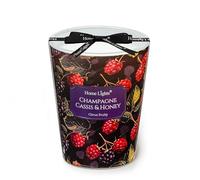 HomeLights Velas perfumadas para mujer y hombre, frascos de 6.7oz, aromaterapia, vela de una sola mecha, ideal para decoración y regalos de estilo ecléctico mixto, champán cassis y miel