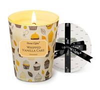 HomeLights Velas perfumadas para mujer y hombre, frascos de 6.7oz, aromaterapia, vela de una sola mecha, ideal para decoración y regalos de estilo rústico moderno, pastel de vainilla batida