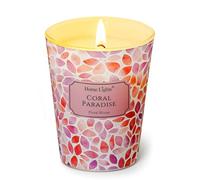 HomeLights Velas perfumadas Paraíso coral Velas de soja de 6.7oz, texturas naturales bohemias, frascos grandes de una mecha Velas ideales para regalar en eventos, alivio del estrés y relajación