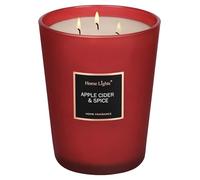HomeLights Velas perfumadas, tarro grande de 33 onzas, velas de soja natural, 3 mechas de algodón,130 horas, vela de aromaterapia regalo para mujeres y hombres, Sidra de Manzana Y Especias