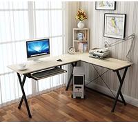 homelikesport Escritorio de Esquina Escritorio Moderno de Estilo Minimalista 120 * 110 * 72 cm Soportes de Carga Aprox. 80 Kg