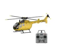 HomelivantaCo Helicóptero RC ERA C180 BO-105 RC, giroscopio de 6 ejes 6CH, motor sin escobillas con flujo óptico, flotación de altitud, despegue con una sola tecla, vuelo invertido, RTF para adultos
