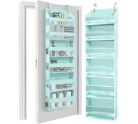 HOMELUX THEORY UPGRADED - Organizador para colgar sobre la puerta de 55 x 14 x 6.7 | 6 bolsillos frontales de gran capacidad + 12 bolsillos laterales | Organizador de almacenamiento colgante para