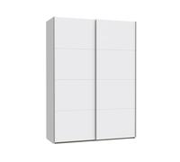 Homely | Armario de Puertas correderas DOMY 150 | Acabado Laminado sintético Color Blanco Mate | Medidas 150x61,2. Altura 210 cm. | Diseño Funcional