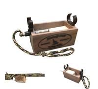 Homely Hen - Llamada de botón y llamada de montaje de pistola, hecha a mano con sonidos realistas, llamada de caza fácil de transportar para racimos, ronroneos y charlas de árboles, accesorio de caza