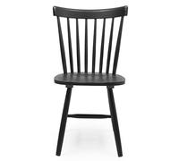 Homely - Silla de Comedor Vicky | Silla para Comedor, Cocina, salón | Silla de Madera y MDF | Diseño clásico, Vintage, nórdico | de 50x52,5x86 cm | Color Negro