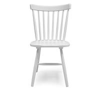 Homely - Silla de Comedor Vicky | Silla para Comedor, Cocina, salón | Silla de Madera y MDF | Diseño clásico, Vintage, nórdico | de 50x52,5x86 cm | Color Blanco