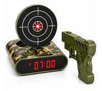 Homelyze Interactive Target Alarm Clock Game, Wake Up Game Alarm Clock for Heavy Sleepers, LED Digital Display with Voice Recording & Custom Ringtones, Fun Gift for Teens & Adults (Camouflage)