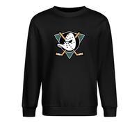 Homem Mighty Ducks - Sudadera unisex con logotipo de Anaheim para hombre, manga larga, color negro, Negro, XL