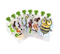 Homemade Pouches, Baby Food, 8 bolsas de comida reutilizables, disponibles para disfrutar de alimentos saludables y fáciles de preservar alimentos