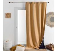 HomeMaison.com Cortina Aislante - Cortina Térmica - Cortina Ocultante - Cortina Amarilla Occultante - Cortina 140X180