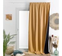 HomeMaison.com Cortina Aislante - Cortina Térmica - Cortina Ocultante - Cortina Amarilla Occultante - Cortina 140X260