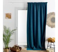 HomeMaison.com Cortina Aislante - Cortina Térmica - Cortina Ocultante - Cortina Azul Pavo Real - Cortina 140X260
