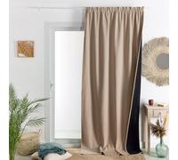 HomeMaison.com Cortina Aislante - Cortina Térmica - Cortina Ocultante - Cortina Beige - Cortina 140X260