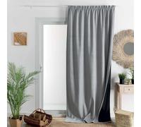 HomeMaison.com Cortina Aislante - Cortina Térmica - Cortina Ocultante - Cortina Gris Antracita - Cortina 140X260