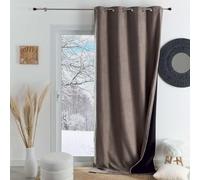 HomeMaison.com Cortina Aislante - Cortina Térmica - Cortina Ocultante - Cortina Lino - Cortina 140X180