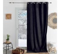 HomeMaison.com Cortina Aislante - Cortina Térmica - Cortina Ocultante - Cortina Negra - Cortina 140X260