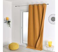 HomeMaison.com Cortina Ocultante Doble Cara - Occultante - Occultante - 135 x 260 cm - 8 Ojales Redondos Plata