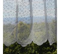 HomeMaison.com Visillo Liso - Visillo con Efecto buclette - Visillo Ocultante - Visillo Blanco - Visillo 140 x 240
