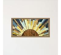 Homemania 1PART-1-40x100-3 Cuadro - Geo - Geométrico, MDF, Madera, Multicolor, 40 x 2.5 x 100 cm