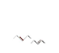 Homemania Estantería Marti, Aglomerado de Melamina, Blanco, 70 x 22 x 30 cm, Set de 2, masisa