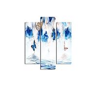 Homemania HM203MDF282 Cuadro - Mariposas, MDF, Multicolor, 57 x 0.3 x 60 cm, Set de 3 Piezas