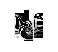 Homemania HM203MDF35 Cuadro - Piso - Resumen, MDF, Multicolor, 57 x 0.3 x 60 cm, Set de 3 Piezas