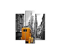 Homemania HM203MDF89 Cuadro Máquina, Multicolor, 57 X 0,3 X 60 Cm, 3 Piezas