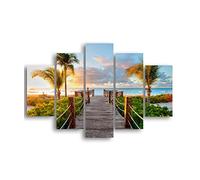 Homemania HM205MDF004 Cuadro Puente, Multicolor, 95 X 0,3 X 60 Cm, 5 Piezas