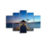 Homemania HM205MDF006 Cuadro Puente, Multicolor, 95 X 0,3 X 60 Cm, 5 Piezas