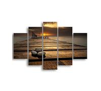 Homemania HM205MDF095 Cuadro Puente, Multicolor, 95 X 0,3 X 60 Cm, 5 Piezas