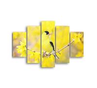 Homemania HM205MDF096 Cuadro - Mariposas, MDF, Multicolor, 95 x 0.3 x 60 cm, Set de 5 Piezas