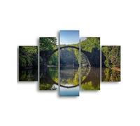 Homemania HM205MDF133 Cuadro Puente, Multicolor, 95 X 0,3 X 60 Cm, 5 Piezas