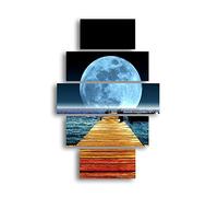 Homemania HM205MDF163 Cuadro Puente, Multicolor, 95 X 0,3 X 60 Cm, 5 Piezas