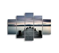 Homemania HM205MDF287 Cuadro Puente, Multicolor, 95 X 0,3 X 60 Cm, 5 Piezas