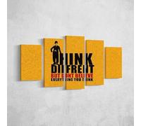 Homemania HM205PKNV-108 Cuadro Cita Citas, Multicolor, 100 X 3 X 60 Cm, 5 Piezas