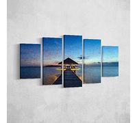 Homemania HM205PKNV-191 Cuadro Puente, Multicolor, 100 X 3 X 60 Cm, 5 Piezas