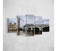 Homemania HM205PKNV-200 Cuadro Puente, Multicolor, 100 X 3 X 60 Cm, 5 Piezas