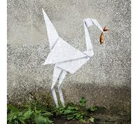 Homemania HOMENG_0090 Cuadro Inspiraciones del Autor Banksy Origami, Multicolor, 60 X 60 X 3