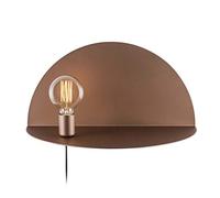 Homemania - Lámpara de Pared Shelfie, Aplique, Cobre de Metal, 50 x 25 x 25 cm, 1 Bombilla E27, máx. 100 W