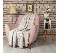 Homemania Lanza Softy 2, Lana, Acrílico, Beige, 130 x 170 cm